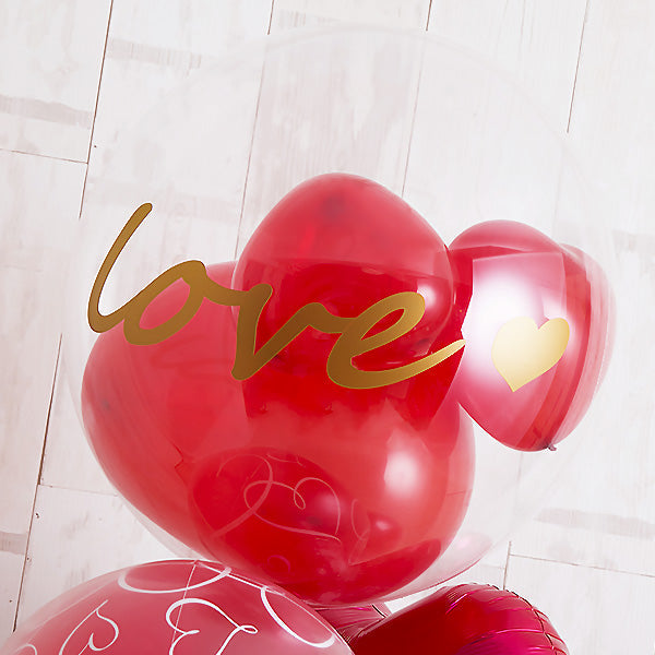 愛を伝える、レッドグラデーションバルーン！