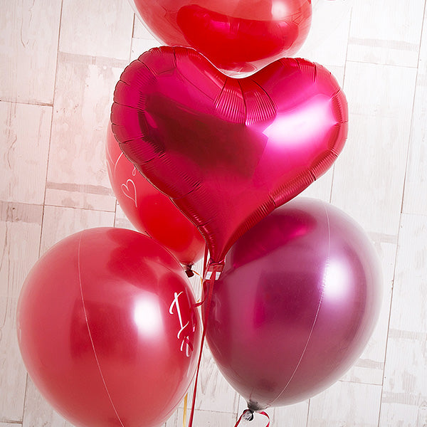 愛を伝える、レッドグラデーションバルーン！