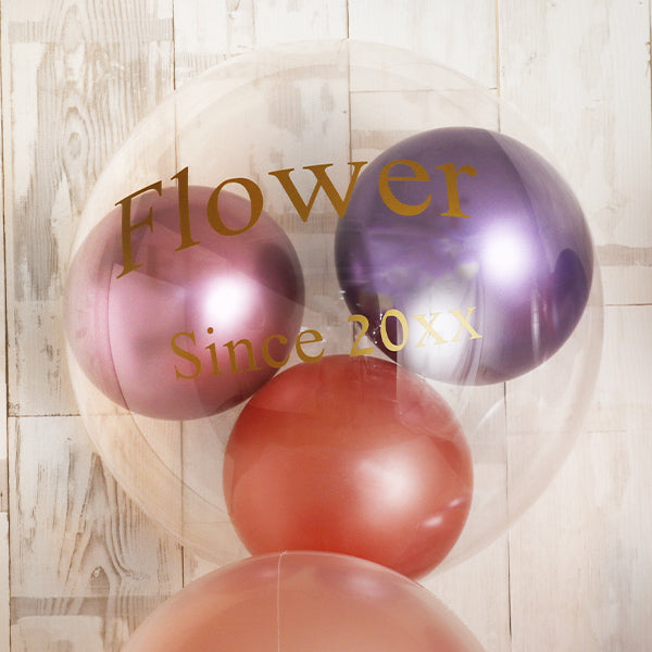 ペアで飾る、気品を感じる藤色グラデーション