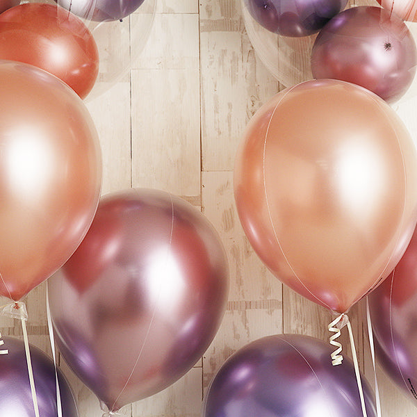 ペアで飾る、気品を感じる藤色グラデーション