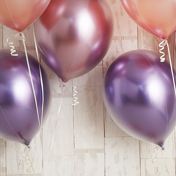 ペアで飾る、気品を感じる藤色グラデーション