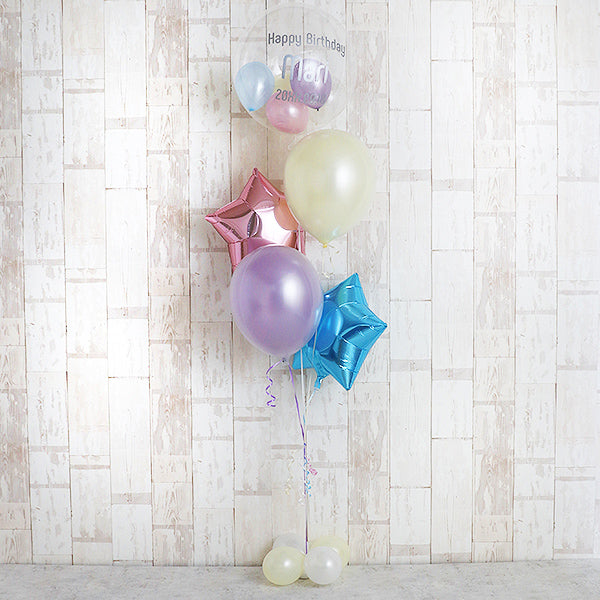 シングルアレンジも可愛い、パステルカラーアレンジメント