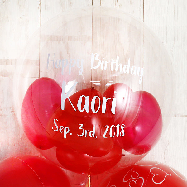 ハートで魅せるレッドグラデーション