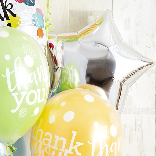 さわやかカラーのドットで伝えるThank you!