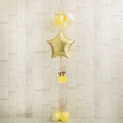 選べる5色 プチバルーン×ニュアンスカラースターアレンジ