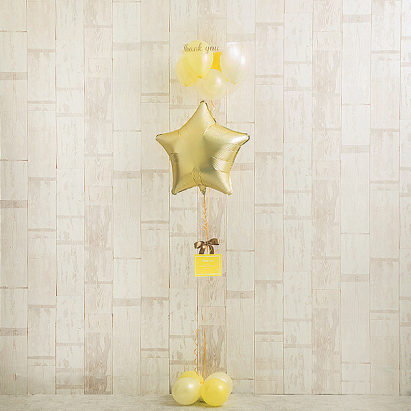 選べる5色 プチバルーン×ニュアンスカラースターアレンジ