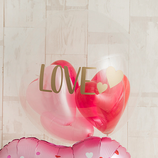 ピンクグラデーションでI LOVE YOU