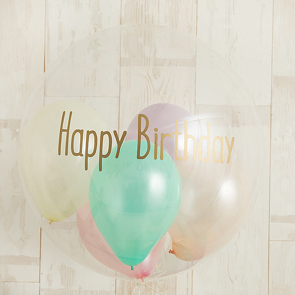 パステル×ニュアンスイエローで祝うHappy Birthday