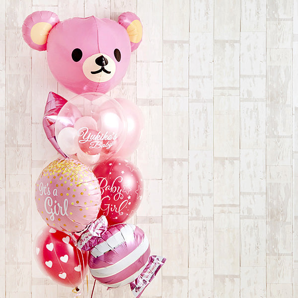 Cutie PinkeyBearでベビーシャワー（ピンク）