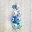 glossy blue balloon