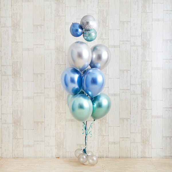glossy blue balloon