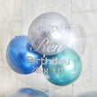 glossy blue balloon