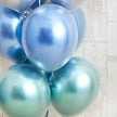 glossy blue balloon