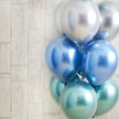 glossy blue balloon