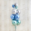 glossy blue balloon