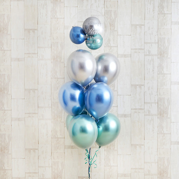 glossy blue balloon
