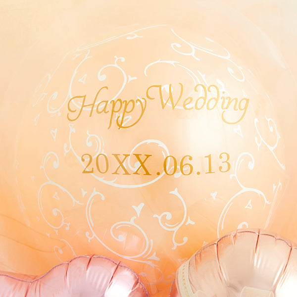 ローズピンクフィリグリーハートポット