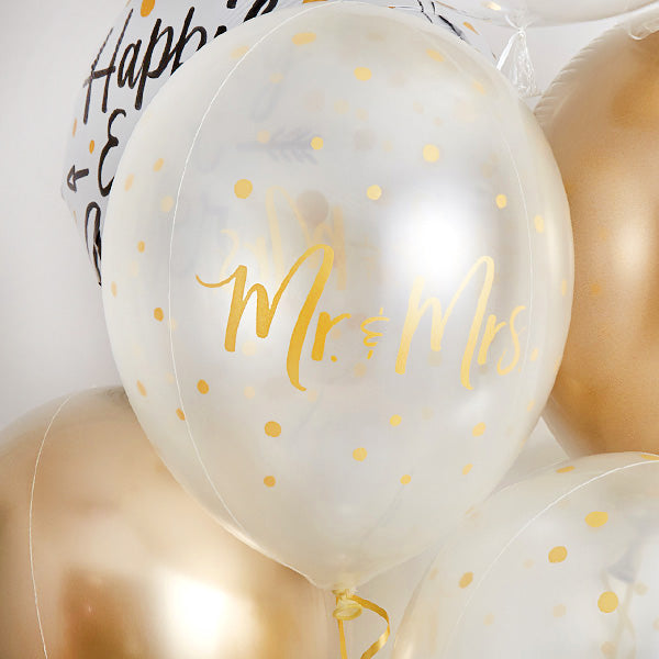 リッチゴールドアレンジのWeddingバルーン