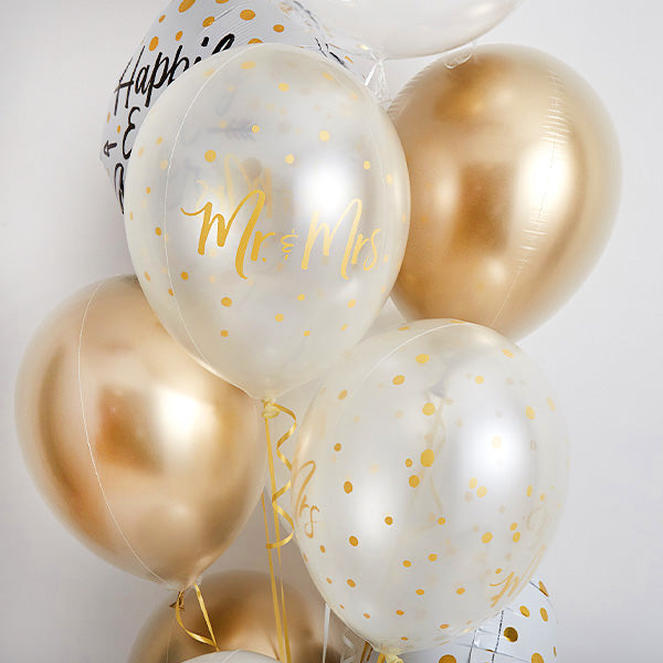 リッチゴールドアレンジのWeddingバルーン
