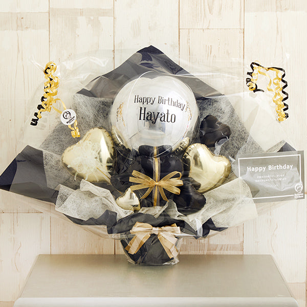 豪華絢爛×シックのオシャレな・モノクロシックバルーンポット