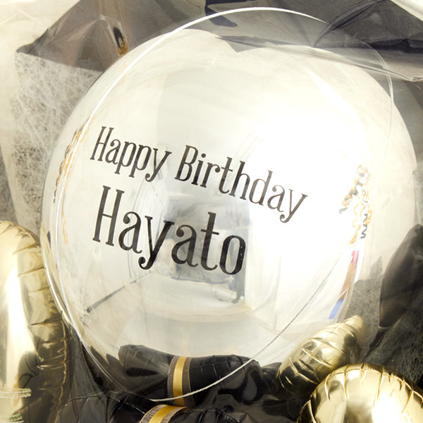 豪華絢爛×シックのオシャレな・モノクロシックバルーンポット