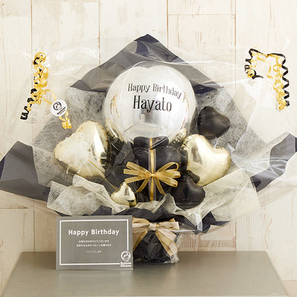 豪華絢爛×シックのオシャレな・モノクロシックバルーンポット