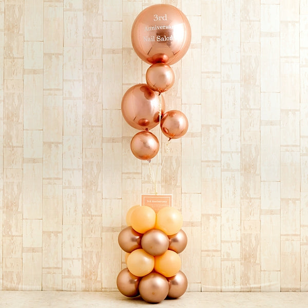 大人かわいいローズゴールドミラースタンディング