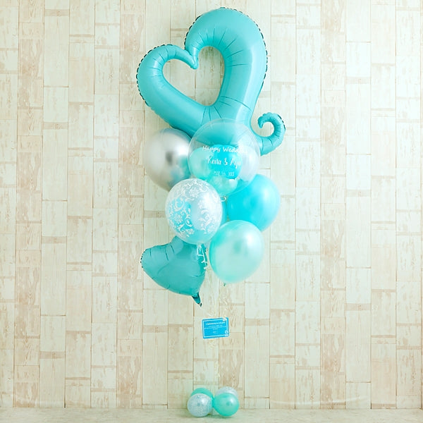 ホールハートを憧れのブルーアレンジ