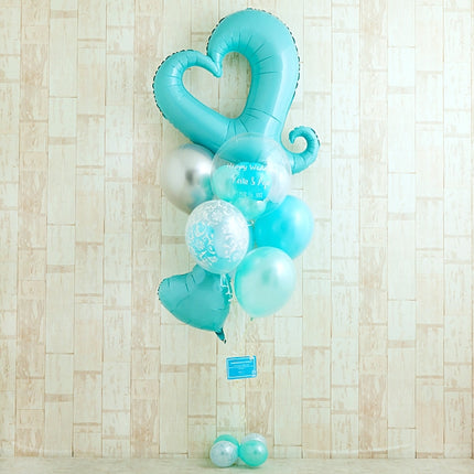 ホールハートを憧れのブルーアレンジ