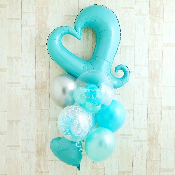 ホールハートを憧れのブルーアレンジ