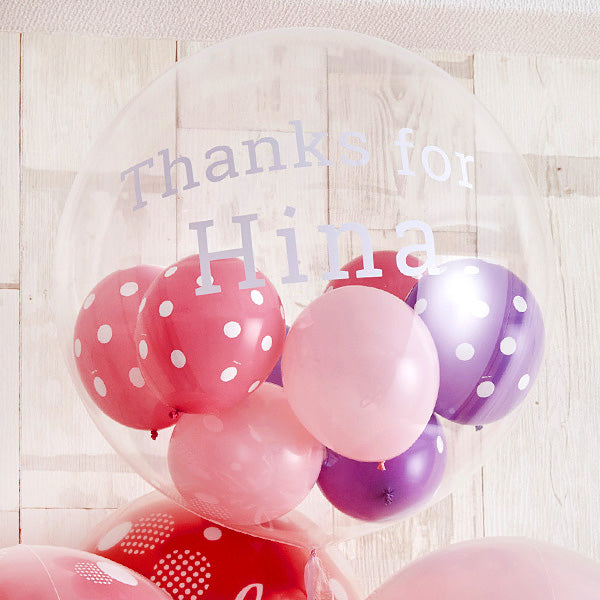 ベリーカラーのミックスバルーン