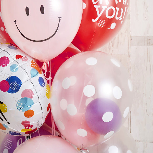 ベリーカラーのミックスバルーン