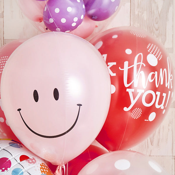 ベリーカラーのミックスバルーン