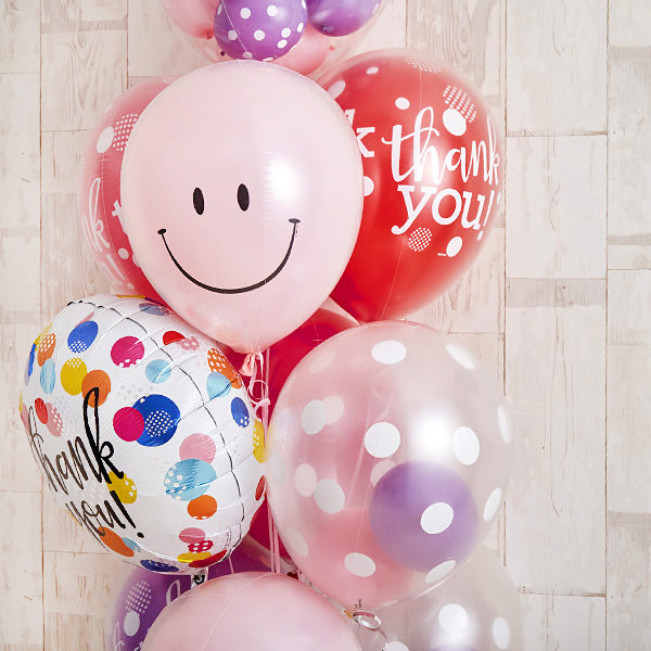 ベリーカラーのミックスバルーン