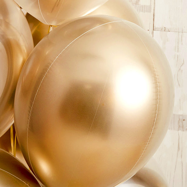ゴールドメタリックバースデーバルーン