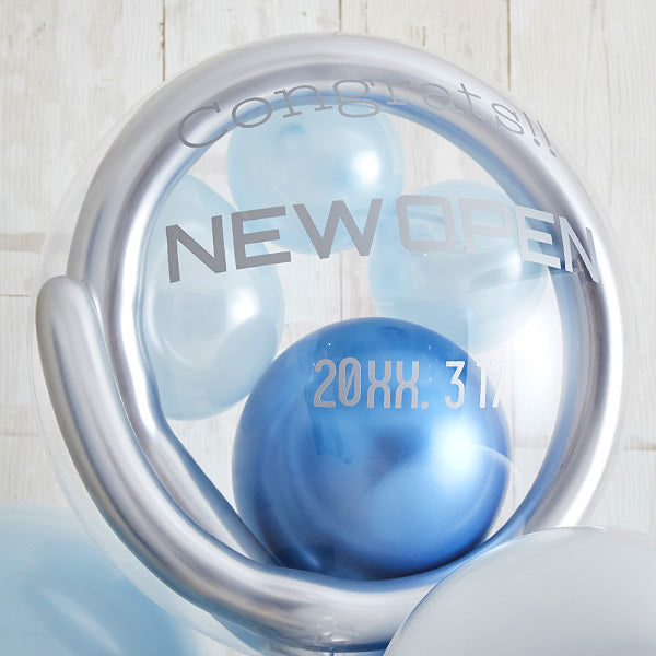ブルーメタリックバルーン