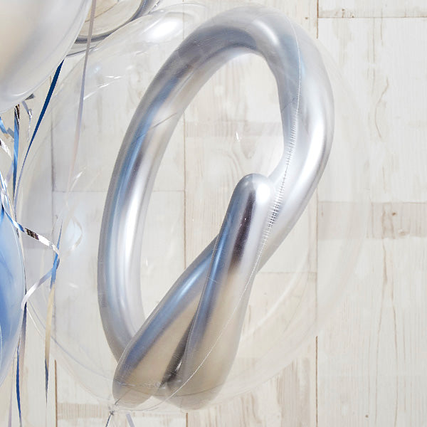 ブルーメタリックバルーン