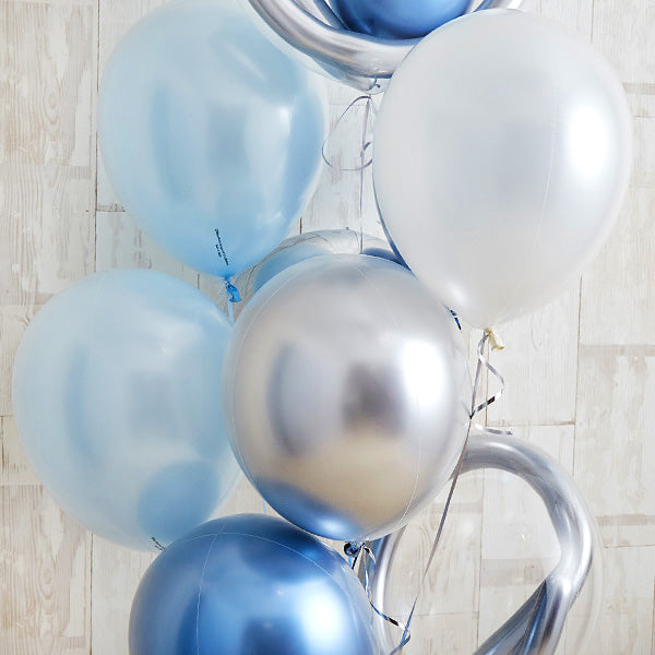 ブルーメタリックバルーン