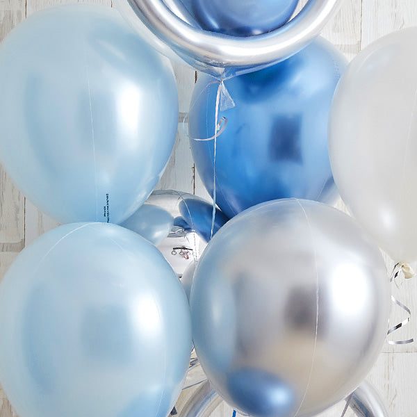 ブルーメタリックバルーン