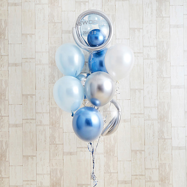 ブルーメタリックバルーン