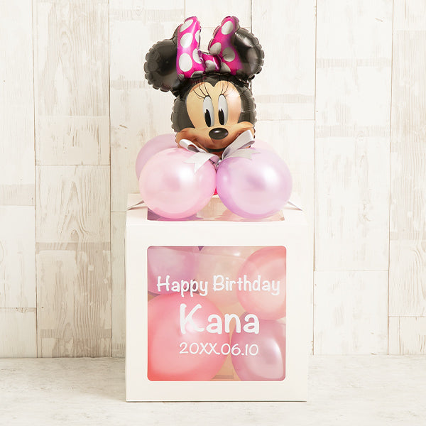 ミニーマウスバルーンキューブボックス