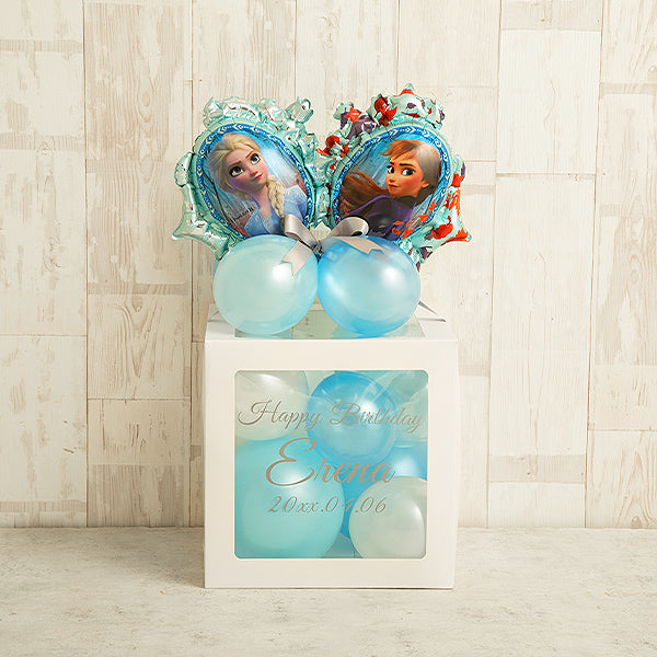 アナとエルサのバルーンキューブボックス