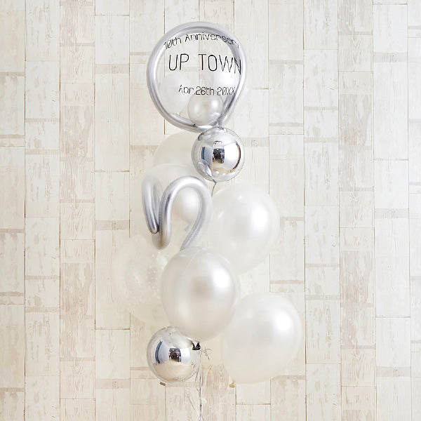 エレガントな白×銀アレンジ