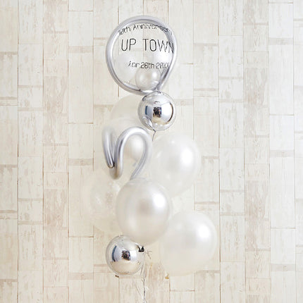 エレガントな白×銀アレンジ