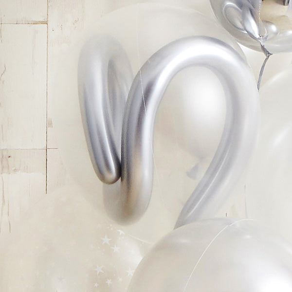 エレガントな白×銀アレンジ