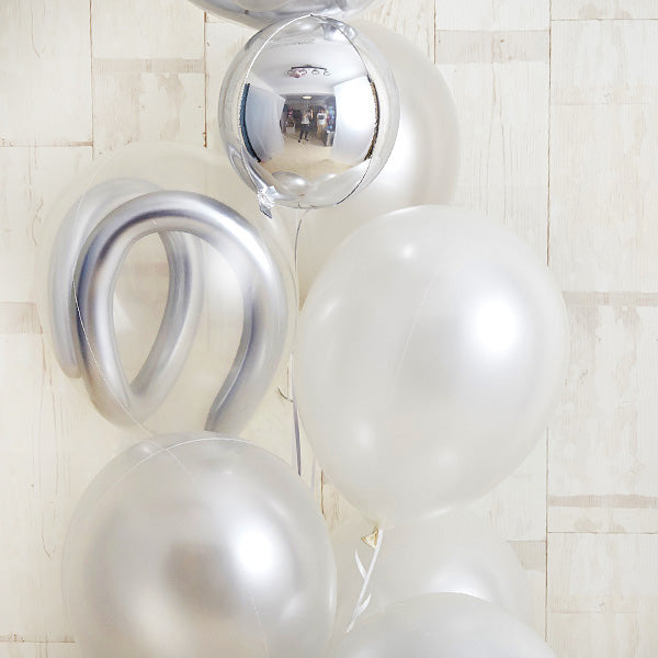 エレガントな白×銀アレンジ