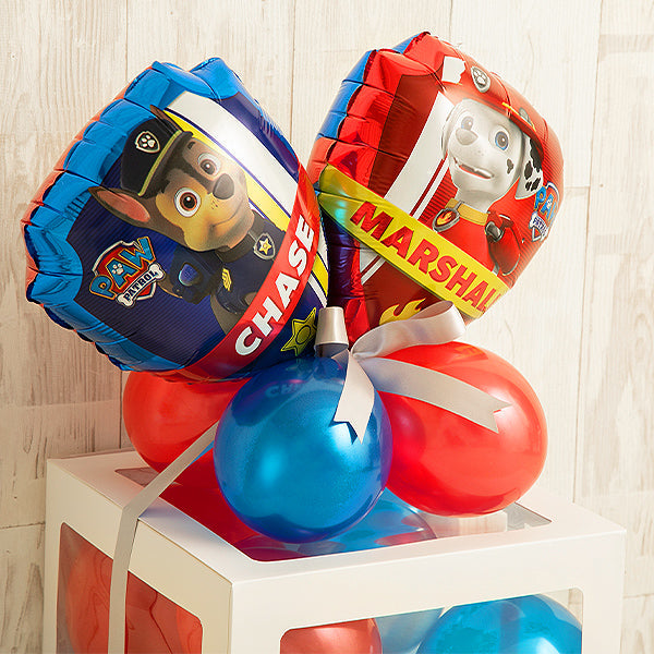 マーシャル＆チェイス（パウ・パトロール）バルーンキューブボックス