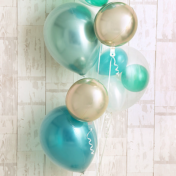 抜け感の綺麗なグリーンホワイトゴールドアレンジ