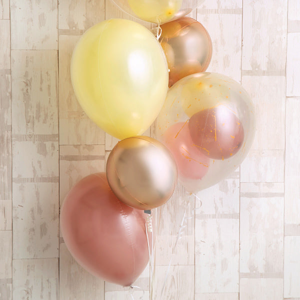 くすみピンクマスタードバルーン