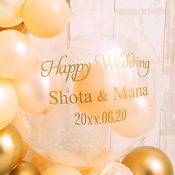 大人可愛いを叶えるハーフサークルバルーンベース